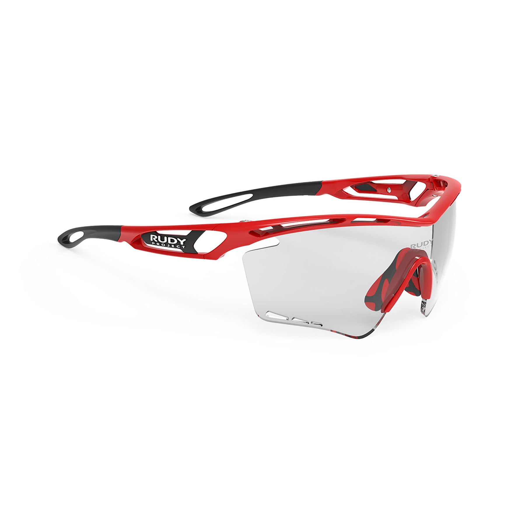 Tralyx XL Fire Red Frame with ImpactX Photochromic 2 Black Lenses