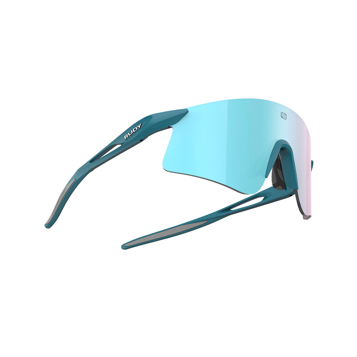 Rudy Project Astral X running, cycling, gravel and mountain biking sport shield prescription sunglasses#color_astral-x-light-teal-matte-with-multilaser-osmium-lenses