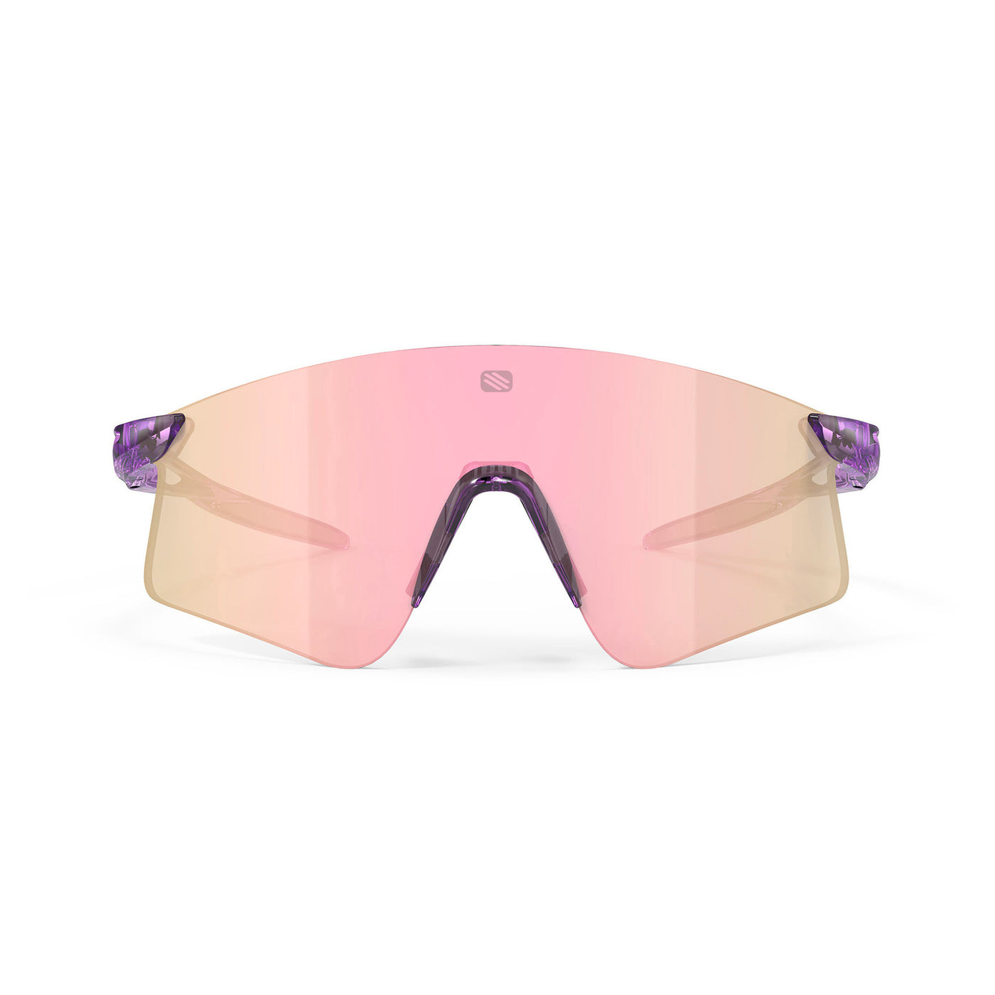 Rudy Project Astral X running, cycling, gravel and mountain biking sport shield prescription sunglasses#color_astral-x-crystal-lilac-with-multilaser-rose-gold-lenses