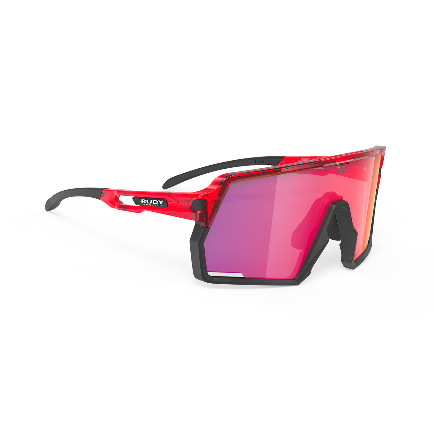 Rudy Project Kelion sport sunglasses are perfect for all outdoor activities including running, cycling, gravel biking, mountain biking, golf and pickleball#color_kelion-crystal-red-with-multilaser-red-lenses