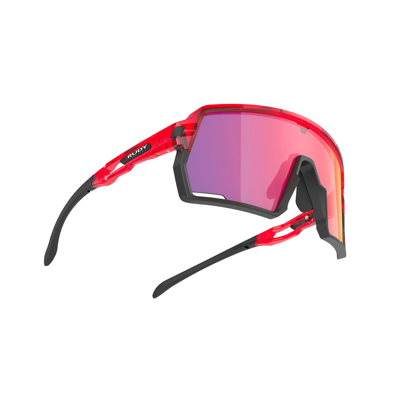 Rudy Project Kelion sport sunglasses are perfect for all outdoor activities including running, cycling, gravel biking, mountain biking, golf and pickleball#color_kelion-crystal-red-with-multilaser-red-lenses