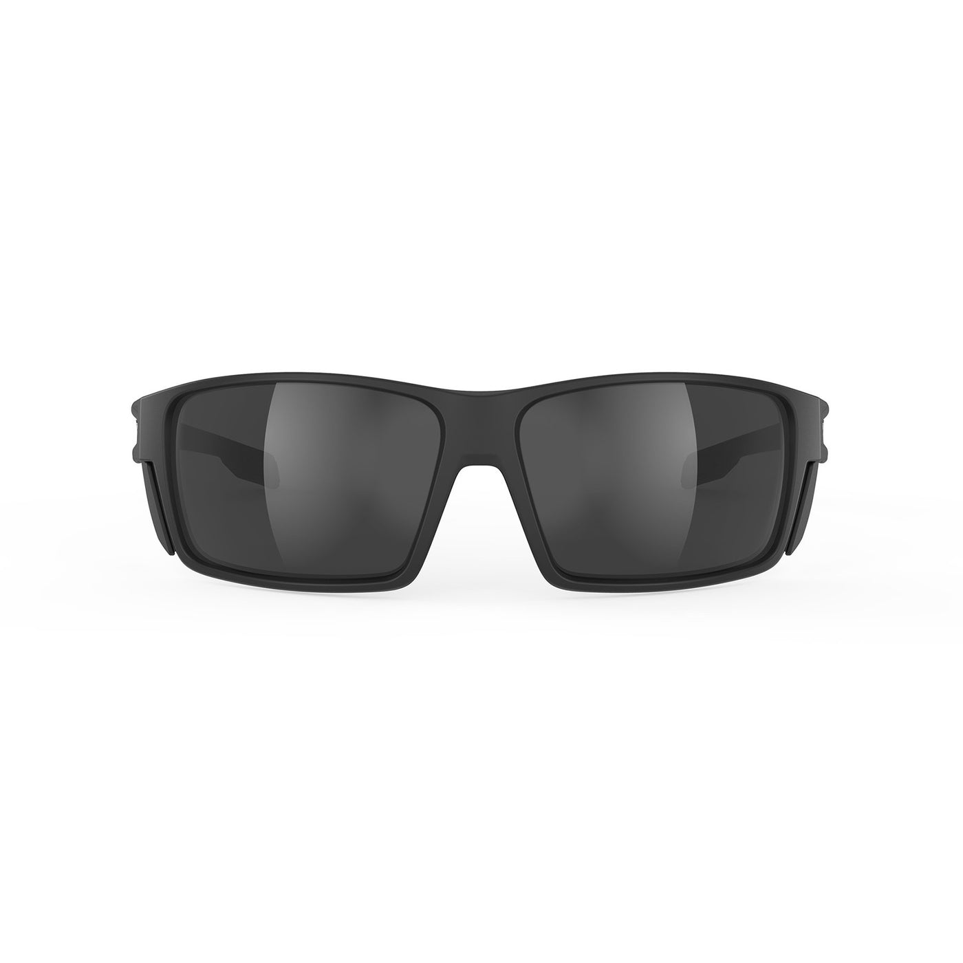 Rudy Project Nyad performance lifestyle prescription ready sunglasses that are perfect for the beach, boating, fishing, hiking and high altitude mountain excursions#color_nyad-stealth-black-matte-with-smoke-black-lenses