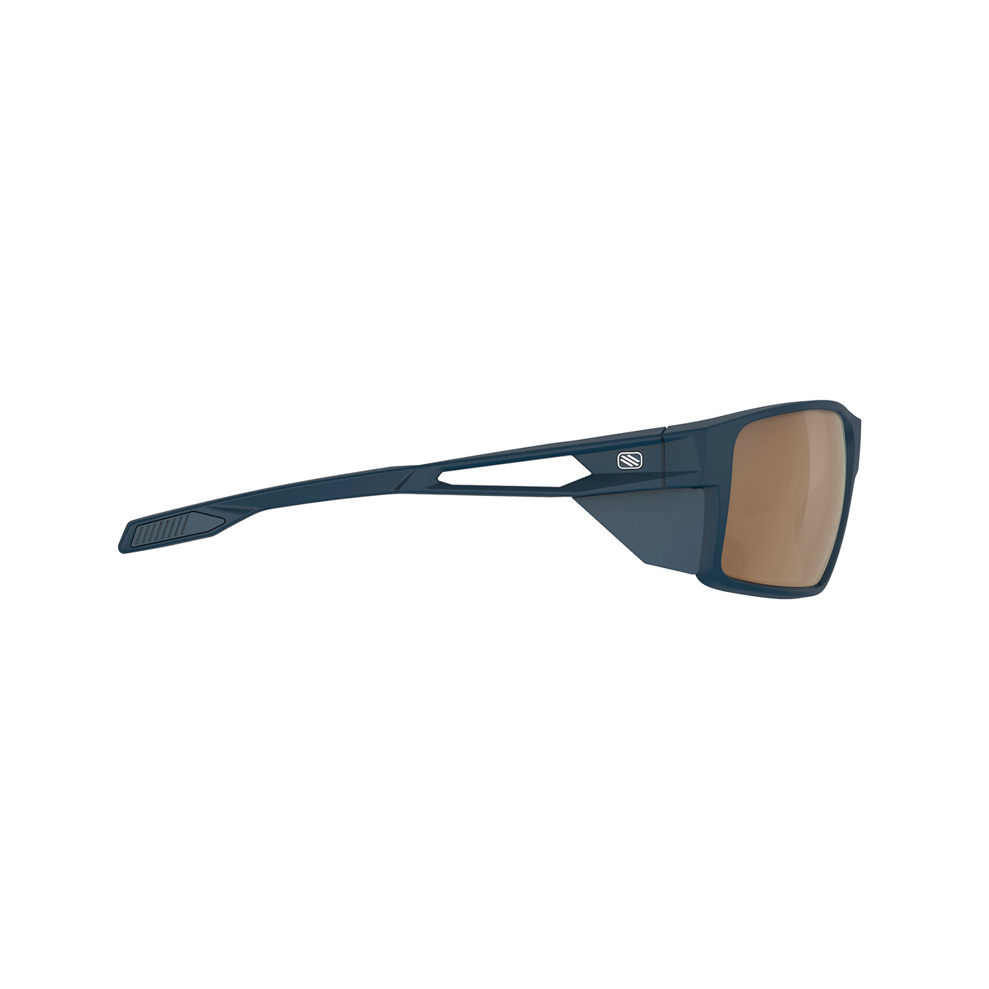 Rudy Project Nyad performance lifestyle prescription ready sunglasses that are perfect for the beach, boating, fishing, hiking and high altitude mountain excursions#color_nyad-blue-navy-matte-with-impactx-photochromic-2-laser-crimson-lenses