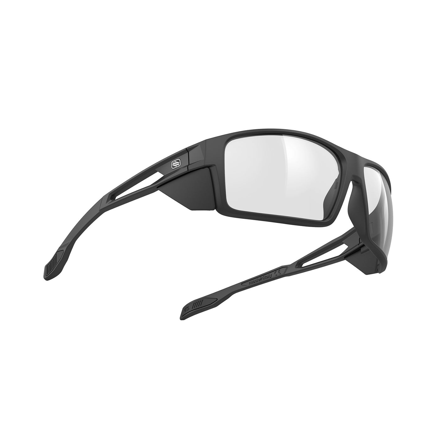 Rudy Project Nyad performance lifestyle prescription ready sunglasses that are perfect for the beach, boating, fishing, hiking and high altitude mountain excursions#color_nyad-stealth-black-matte-with-impactx-photochromic-2-black-lenses