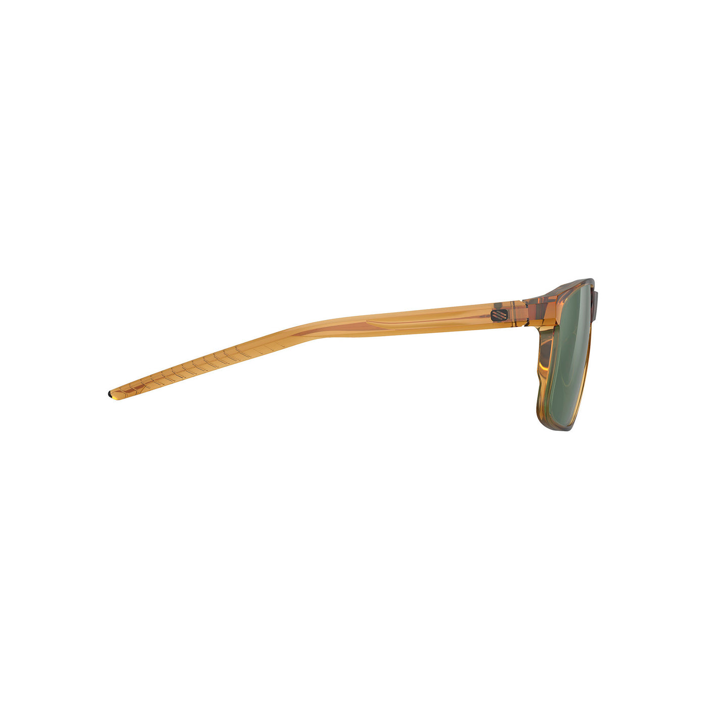 Rudy Project Lightflow active lifestyle sunglasses are perfect for all outdoor activities and they're very prescription friendly#color_overlap-crystal-butterscotch-gloss-with-green-lenses