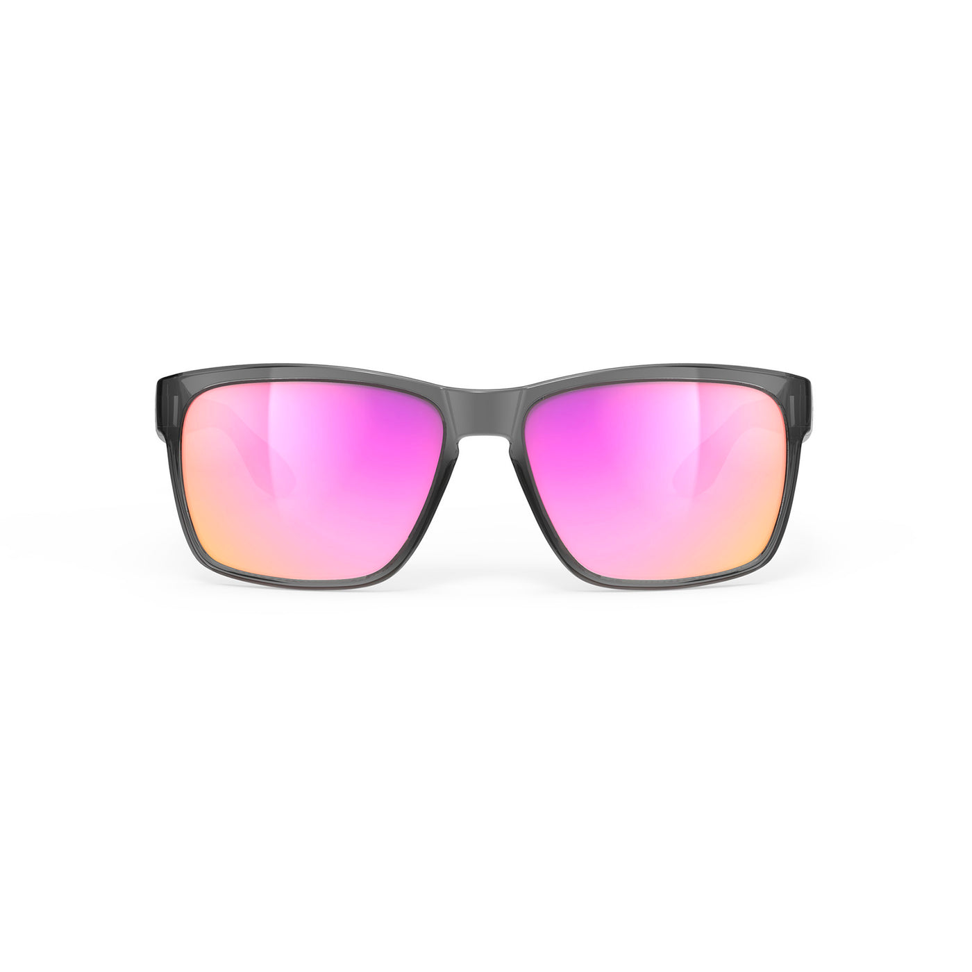 Rudy Project Spinhawk Edge active lifestyle sunglasses or prescription sunglasses are perfect for the beach, boating, fishing and any other outdoor activity#color_spinhawk-edge-crystal-ash-gloss-with-multilaser-sunset-lenses