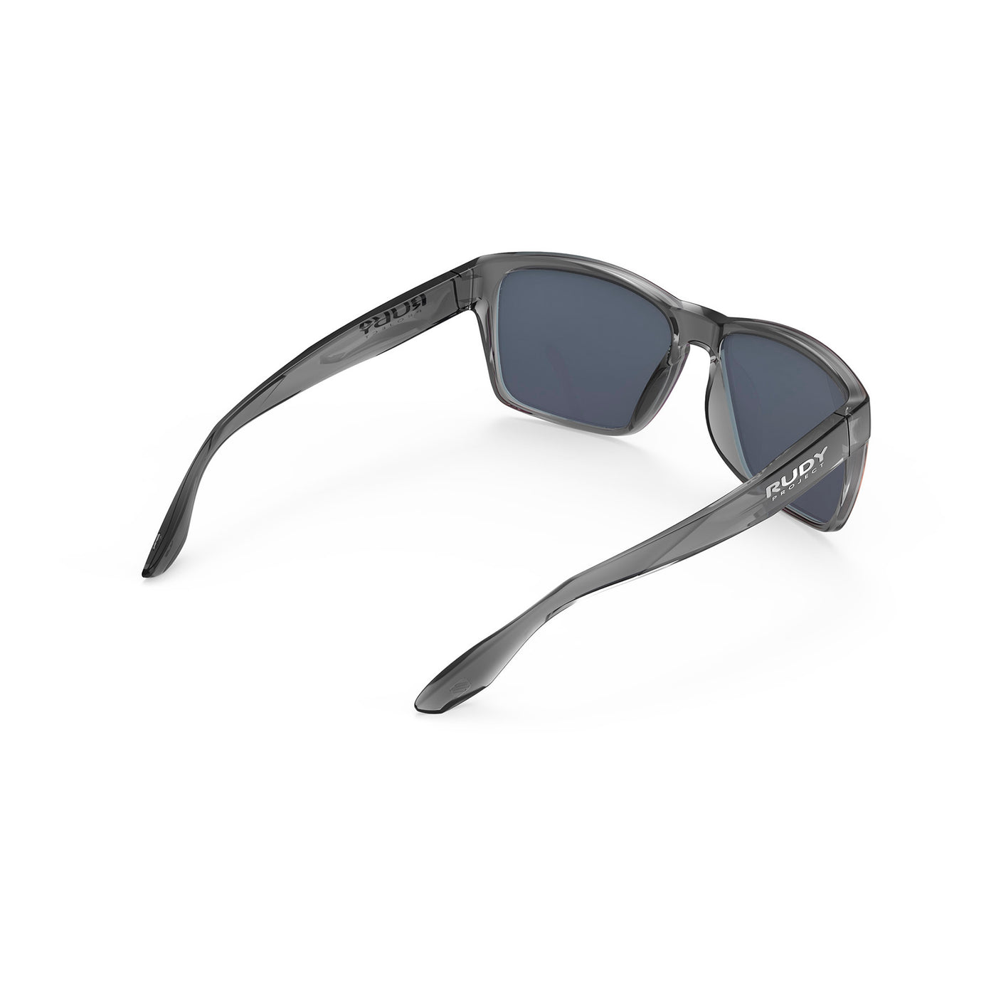 Rudy Project Spinhawk Edge active lifestyle sunglasses or prescription sunglasses are perfect for the beach, boating, fishing and any other outdoor activity#color_spinhawk-edge-crystal-ash-gloss-with-multilaser-sunset-lenses