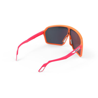 Rudy Project Spinshield running and cycling sunglasses#color_spinshield-mandarin-fade-coral-matte-with-multilaser-red-lenses