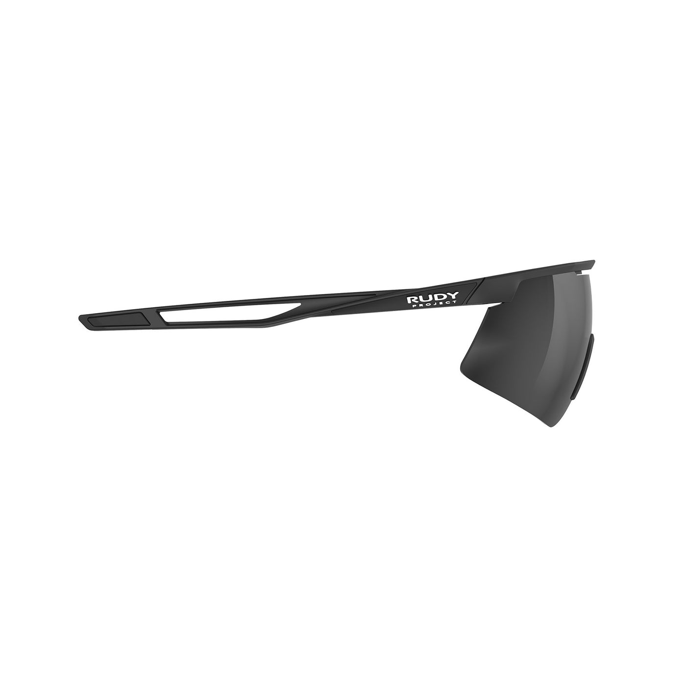 Rudy Project Turbolence all-sport shield sunglasses are perfect for any outdoor activities including running, cycling, gravel biking, mountain biking, boating, golf and pickleball#color_turbolence-black-matte-with-smoke-black-lenses